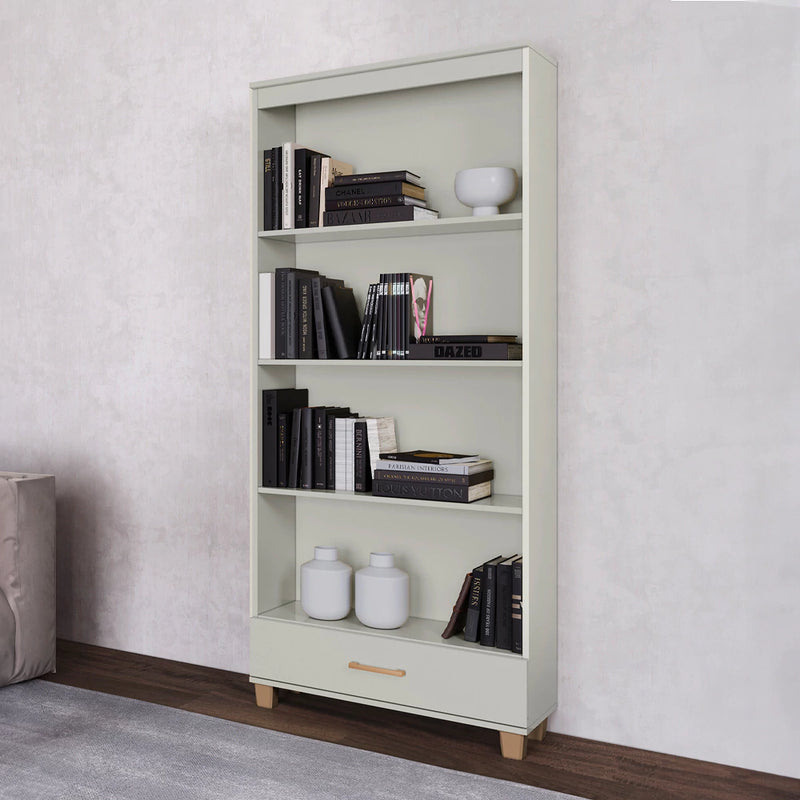 Estante para livros com uma gaveta 100% MDF cor 02
