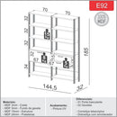 Estante para sala ou escritório cor 02 100% MDF