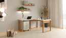 Escrivaninha em L estilo industrial MDF cor 02