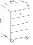 Mesa de cabeceira 100% MDF com uma gaveta