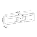 Rack para TV de até 82 polegadas com duas portas cor 02